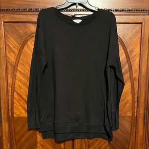 Time and Tru Black Knit Top